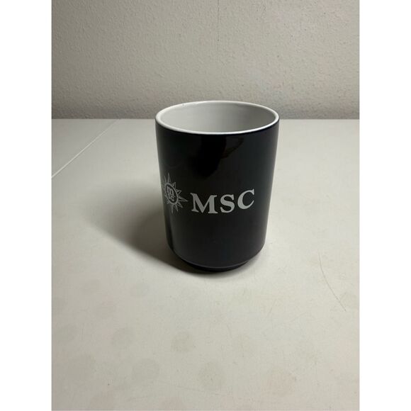 MSC Cruise Ship MSC  SEASHORE Coffee Mug Navy Blue Logo - Picture 1 of 6